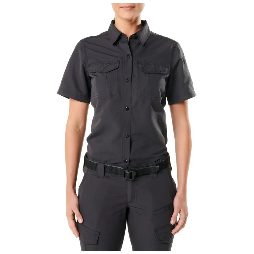 5.11 Womens Fast-Tac Short Sleeve Button Down Polo Shirt