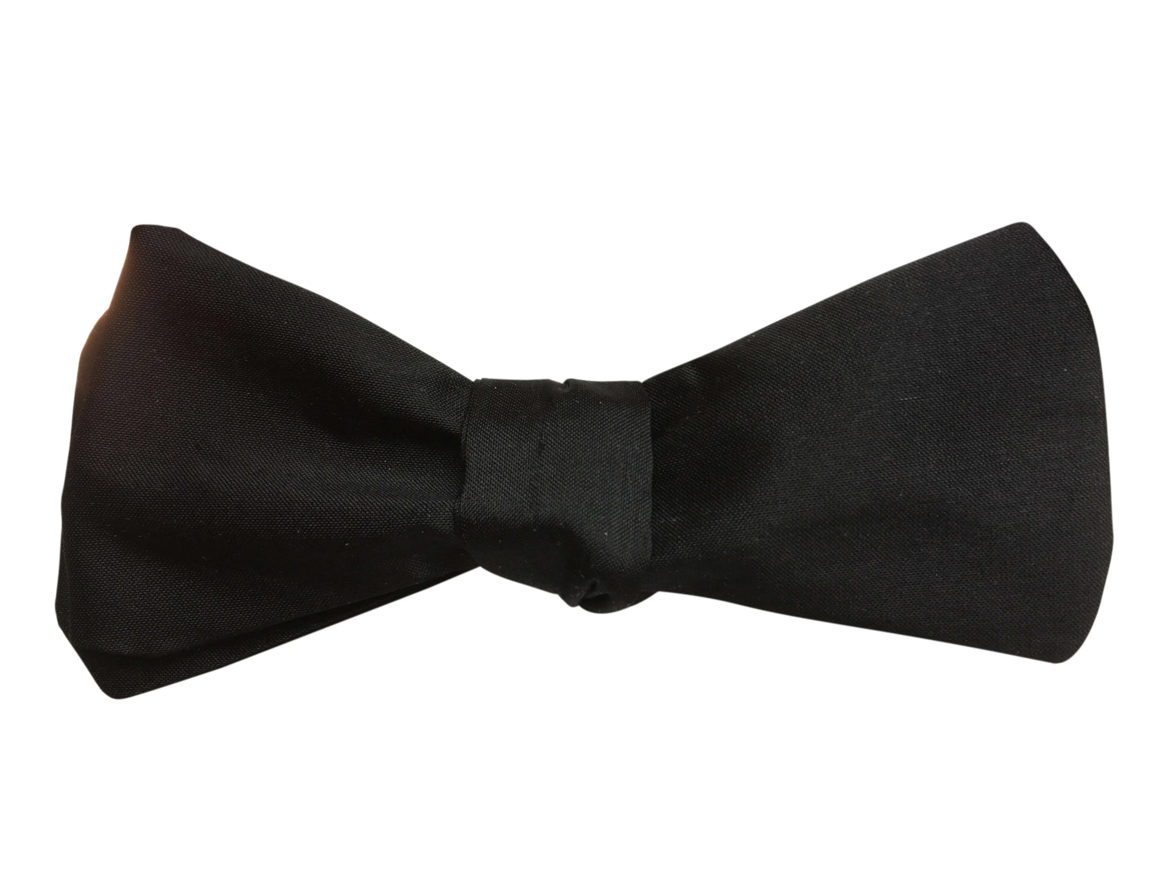 Black Silk Diamond Self-Tie Bow Tie