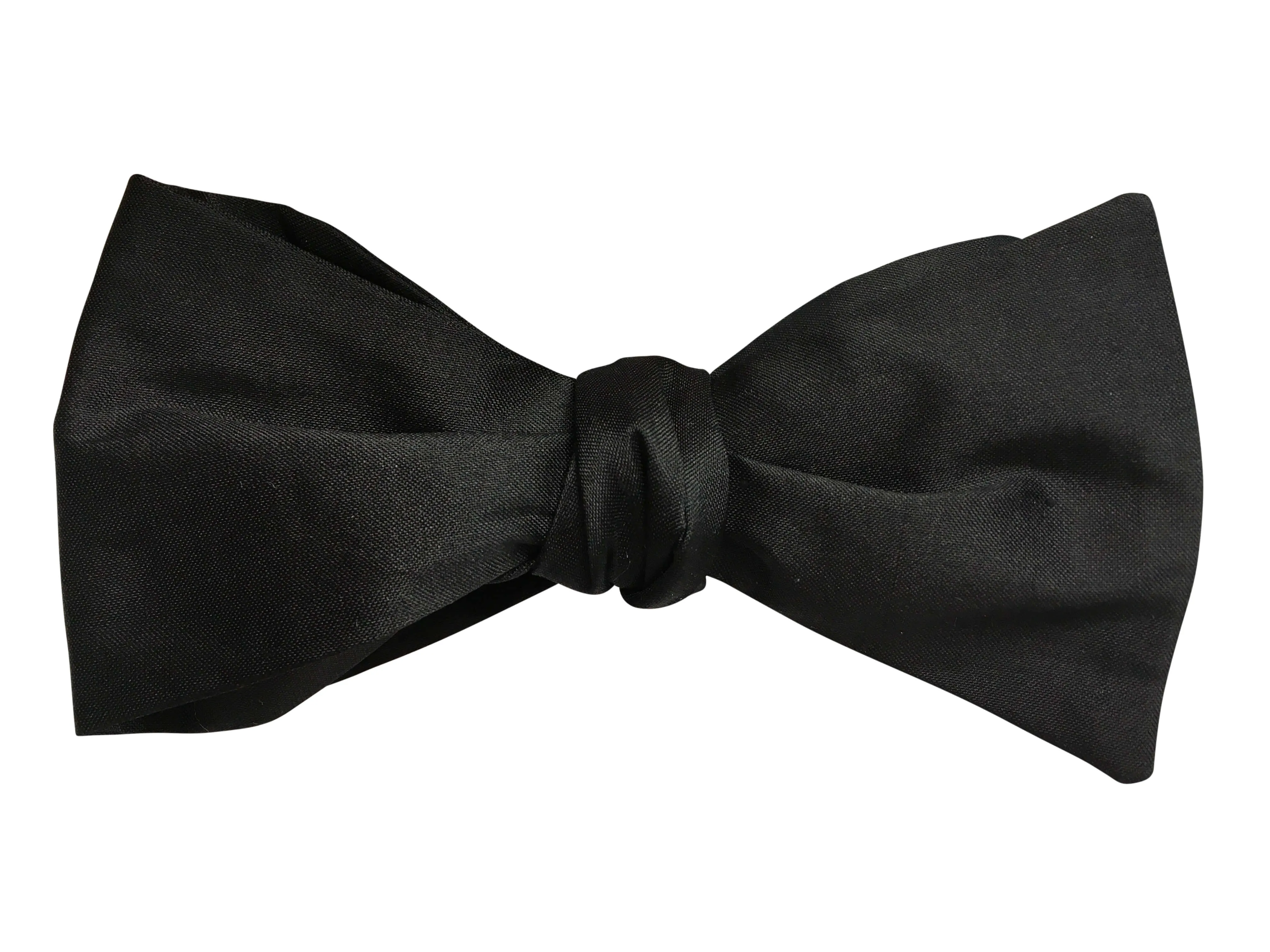 Black Silk Self Tie Bow Tie