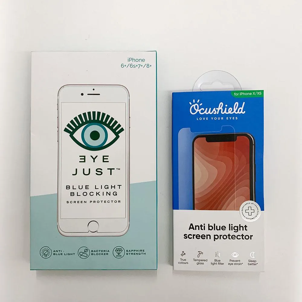 Blue Light Screen Protectors. Protect Privacy and Your Eyes-  Choose Ocushield or Eyejust Best Shields for Nintendo, iPhone, Galaxy, iPad, Laptop and Switch,