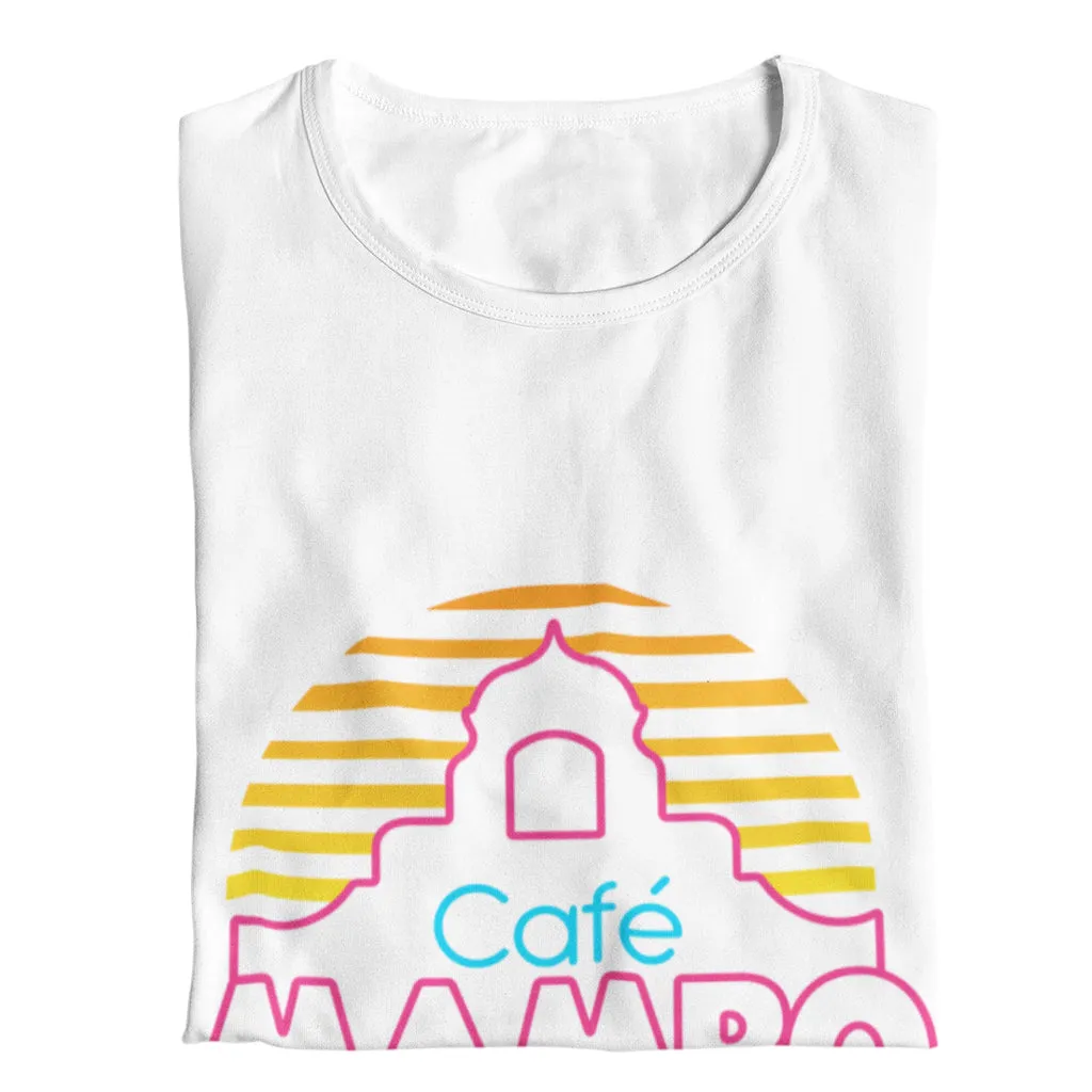 Cafe Mambo Ibiza Logo Women's White T-shirt NEW