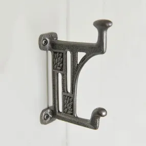 Cast Iron Mackintosh Double Coat Hook