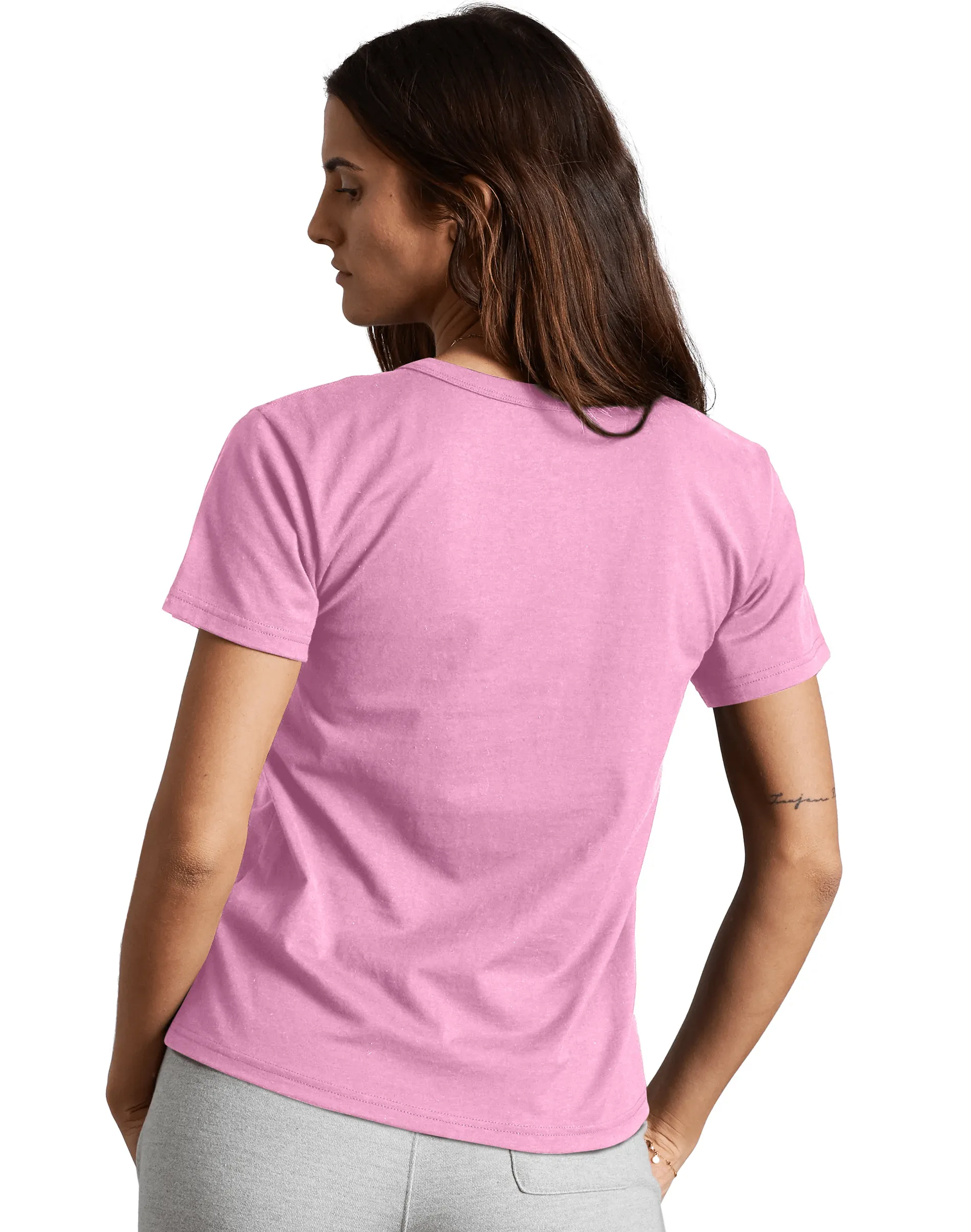 Champion Heritage Women's Tee, Flocked Vintage Logo