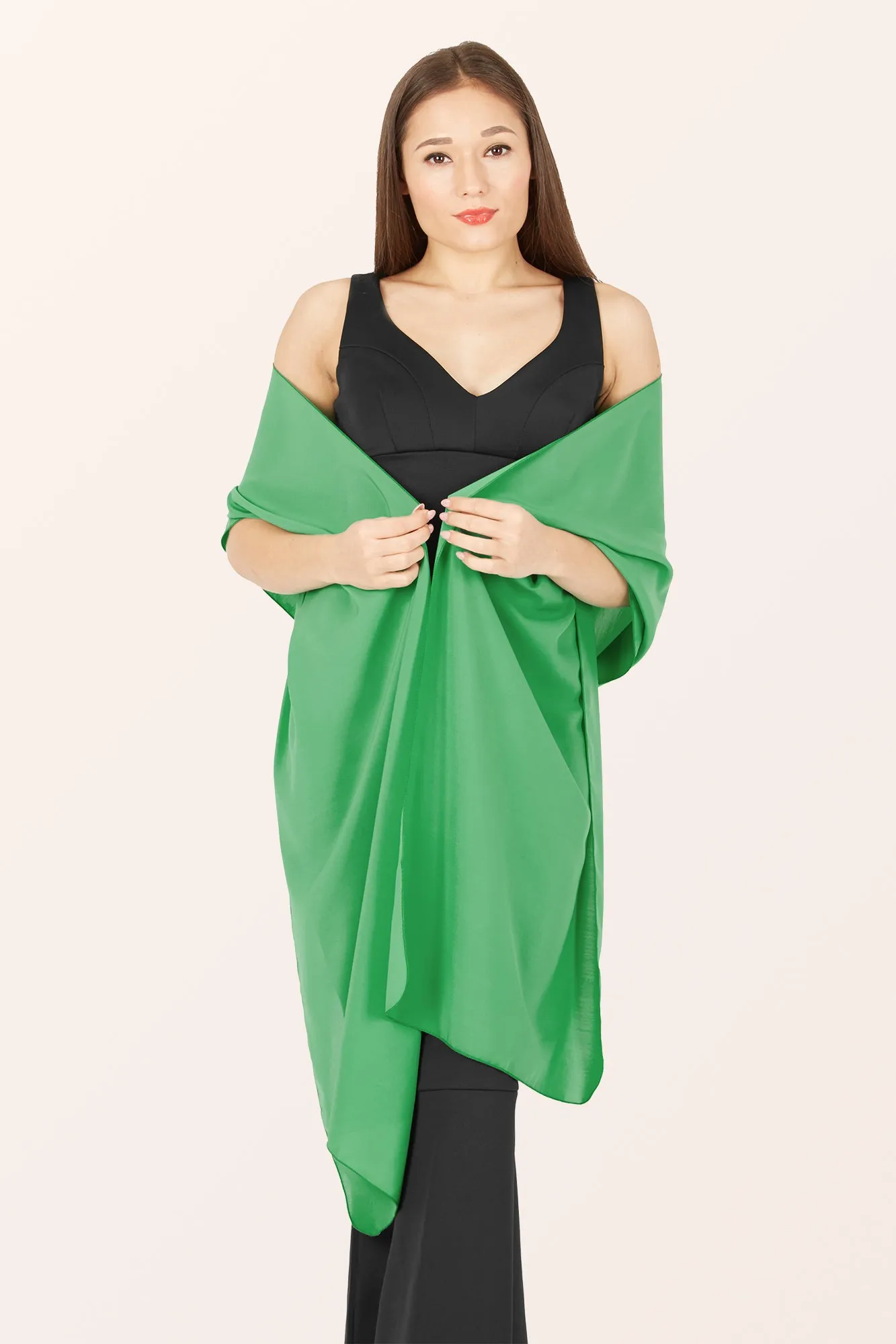 Chiffon Shawl - Emerald