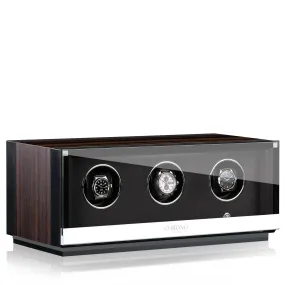 CHRN Watch Winder Ambiance III Ebony Silk Black Silk