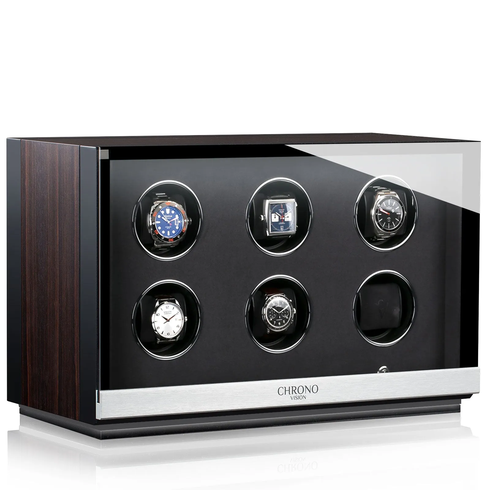 CHRN Watch Winder Ambiance VI Ebony Silk Black Silk