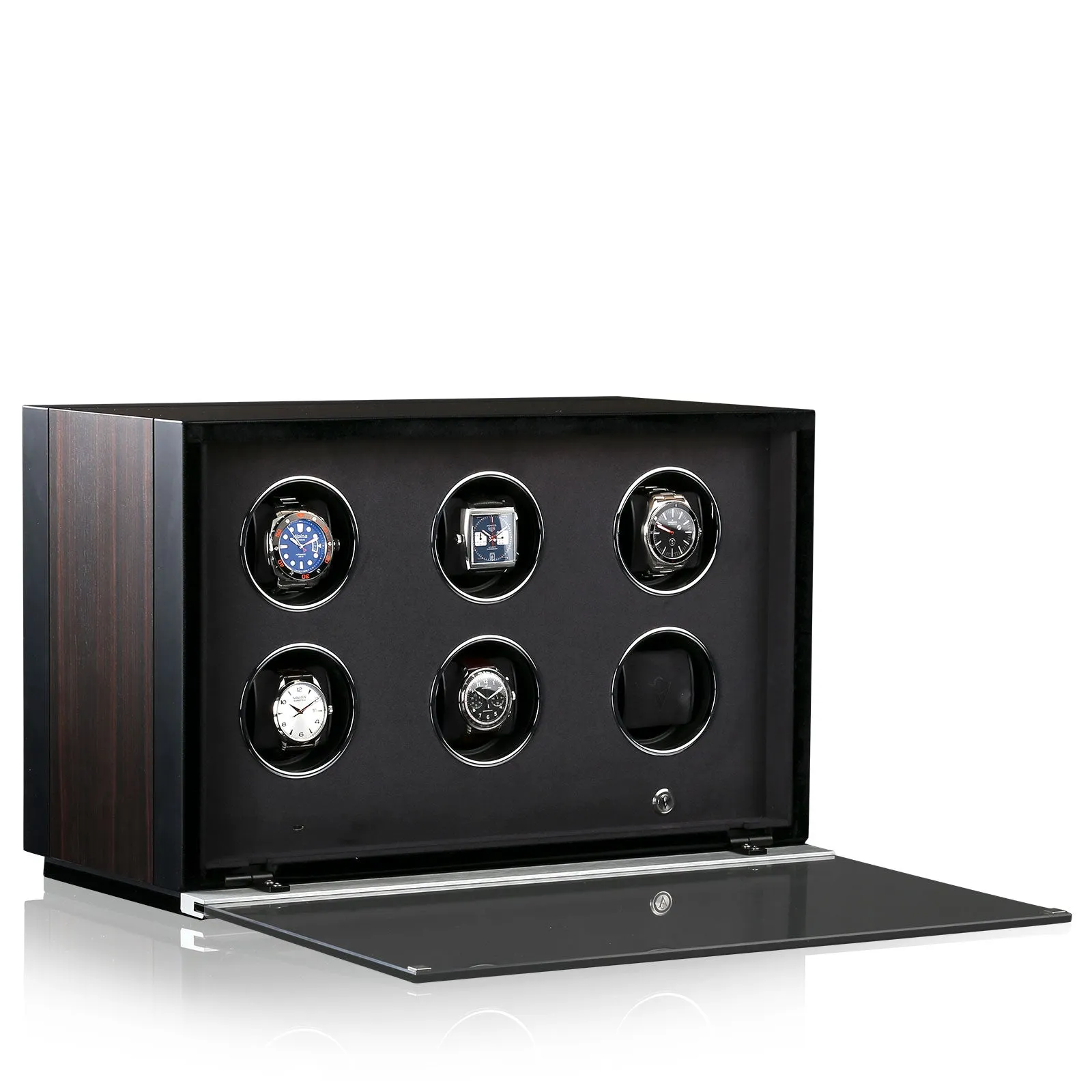 CHRN Watch Winder Ambiance VI Ebony Silk Black Silk