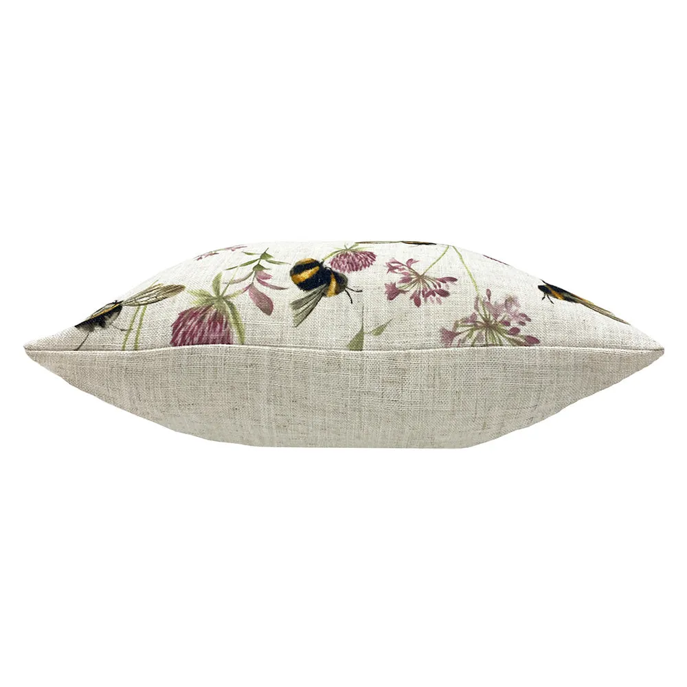 Country Bee Garden Cushion Lavender