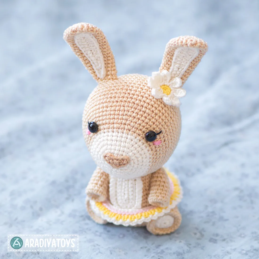 Crochet Pattern of Bunny Emma from "AradiyaToys Design" (Amigurumi tutorial PDF file) / easter bunny crochet pattern by AradiyaToys