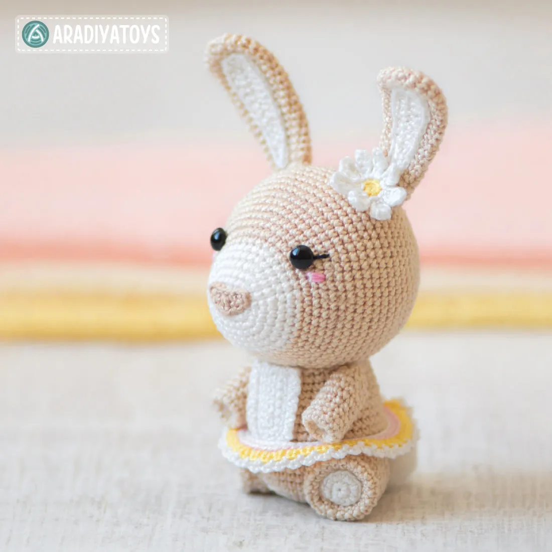 Crochet Pattern of Bunny Emma from "AradiyaToys Design" (Amigurumi tutorial PDF file) / easter bunny crochet pattern by AradiyaToys