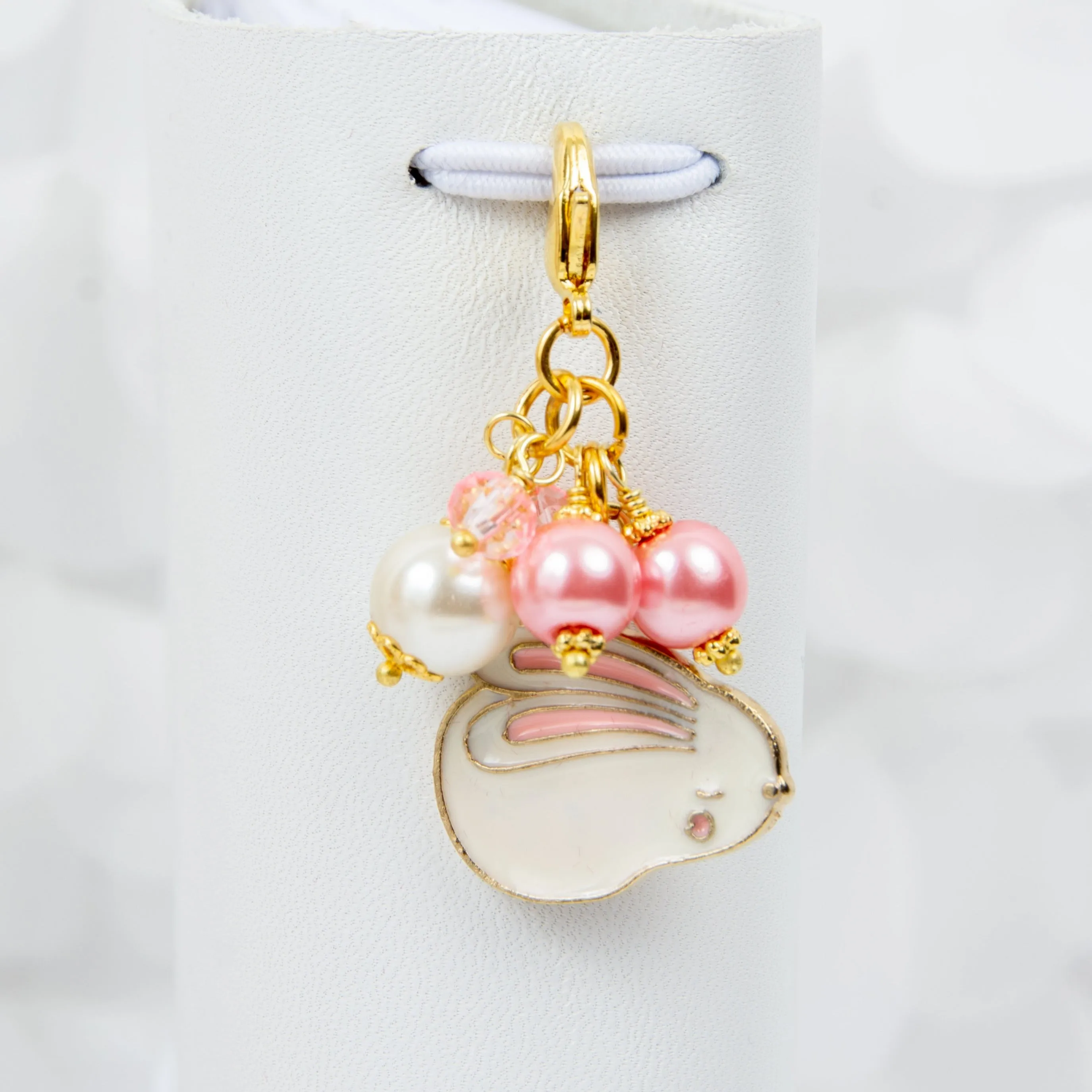 Cute Bunny Dangle Clip or Charm