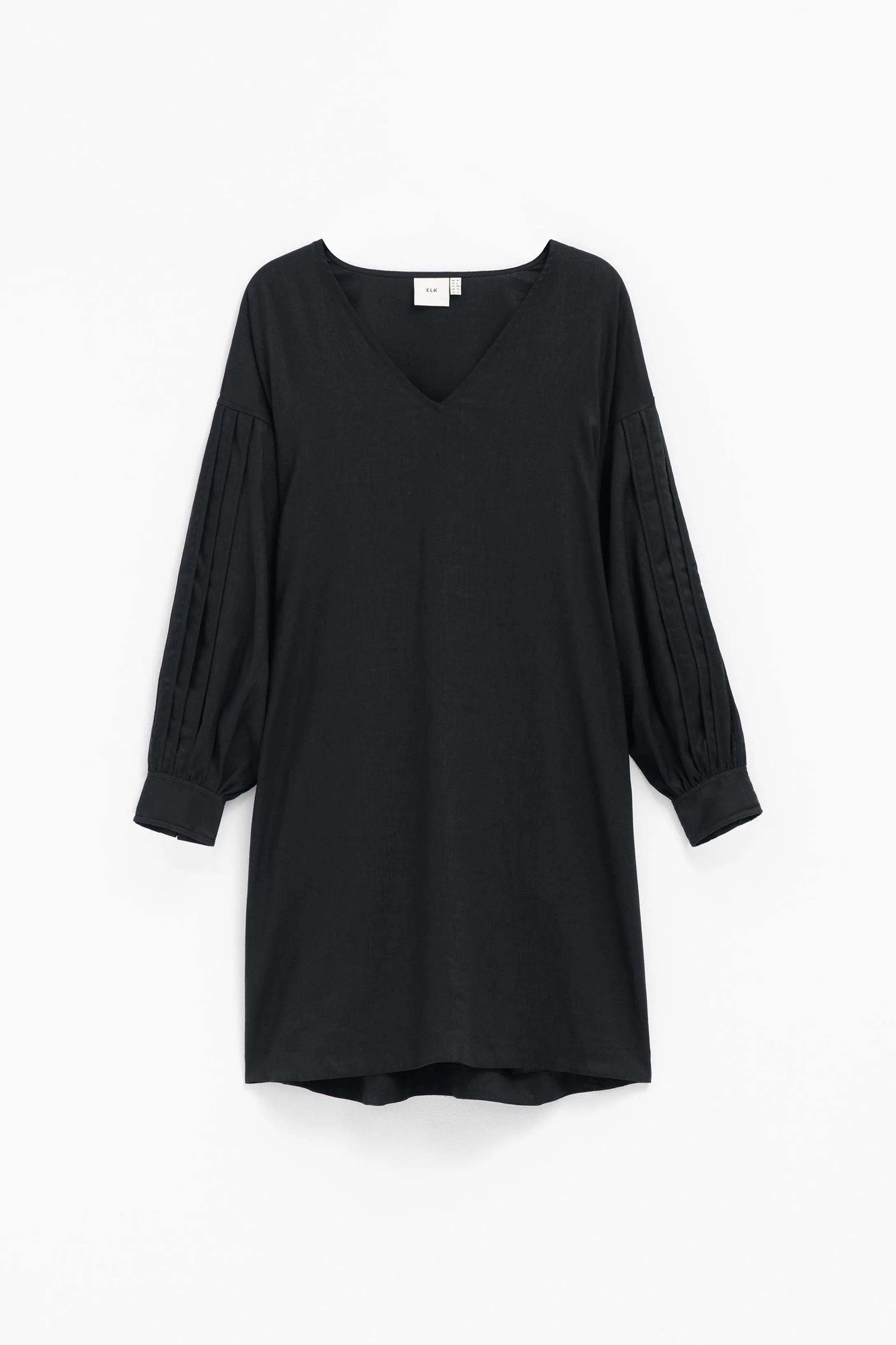 Elk Vassa Linen Dress - Black