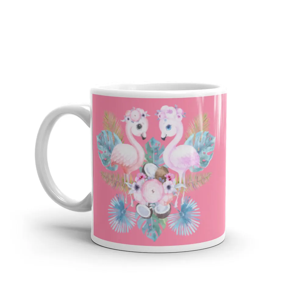 Flamingo light pink coffee mug