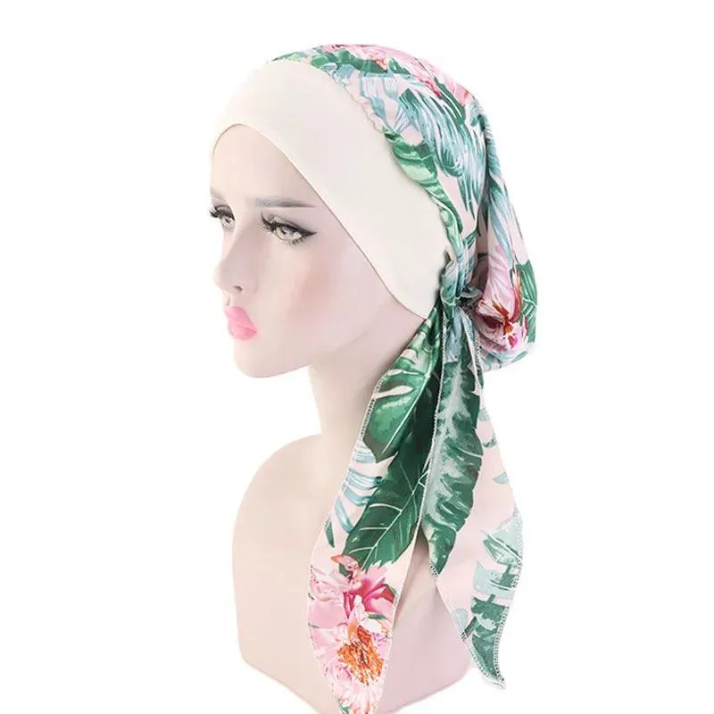 Floral Inner Hijab Shawl - 30 Colours