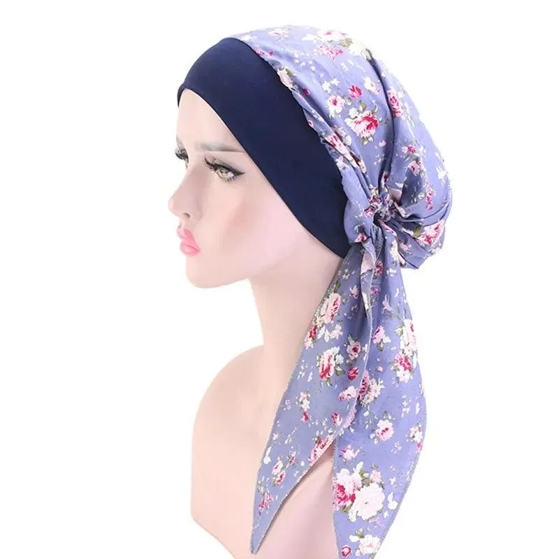 Floral Inner Hijab Shawl - 30 Colours