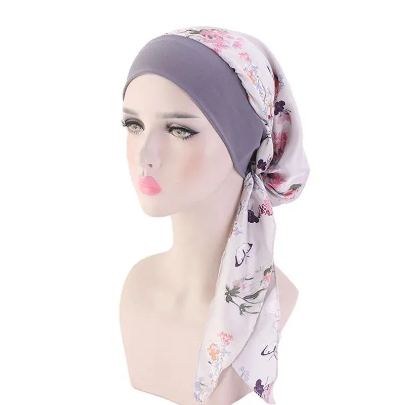 Floral Inner Hijab Shawl - 30 Colours