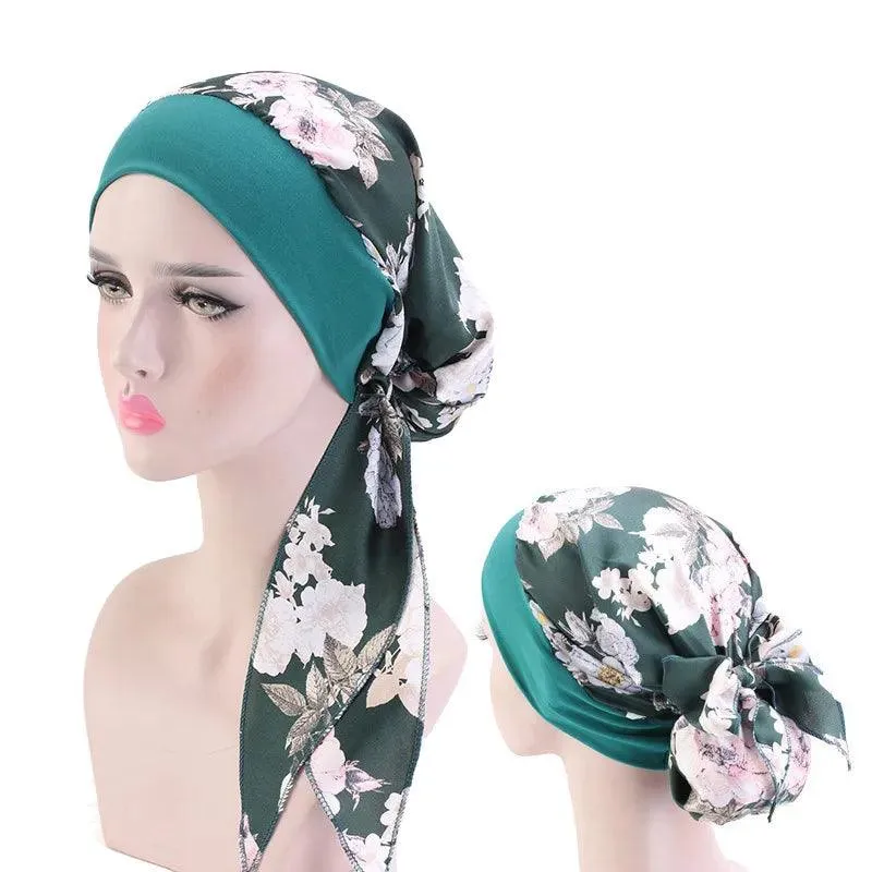 Floral Inner Hijab Shawl - 30 Colours