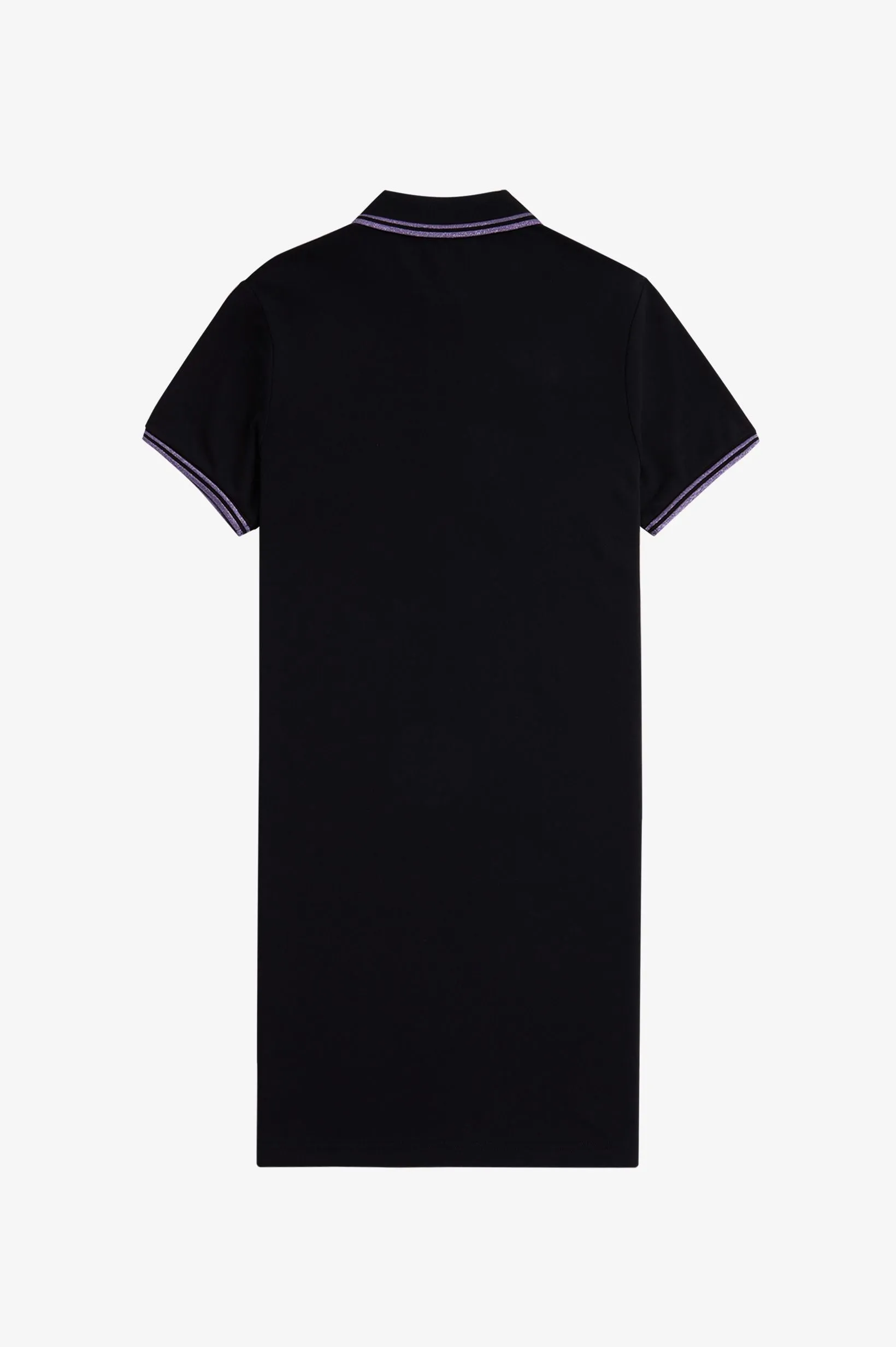 Fred Perry Twin Tipped Polo Dress Black / Violet Glitter