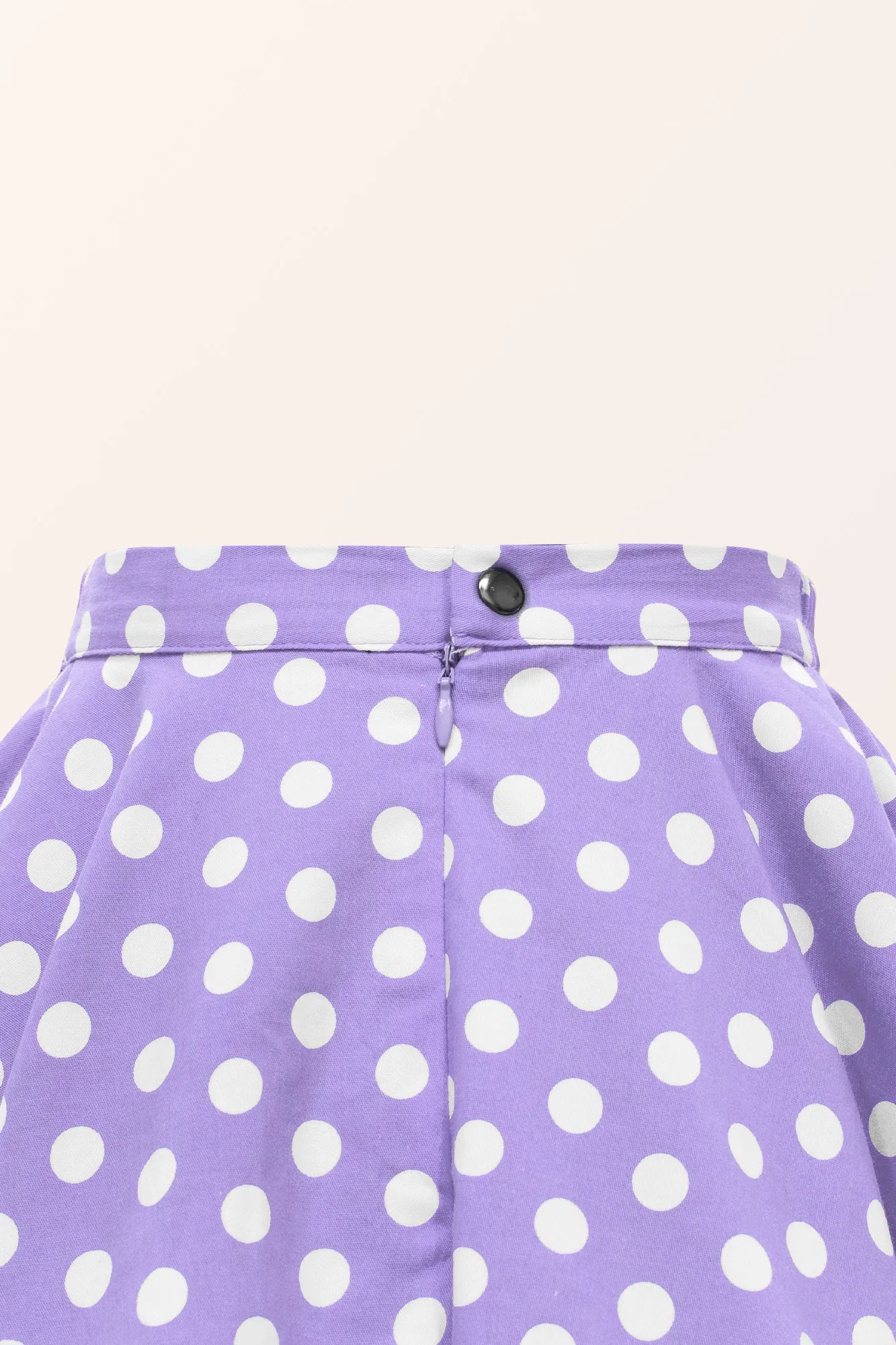 Kids Polka Dot Swing Skirt - Purple