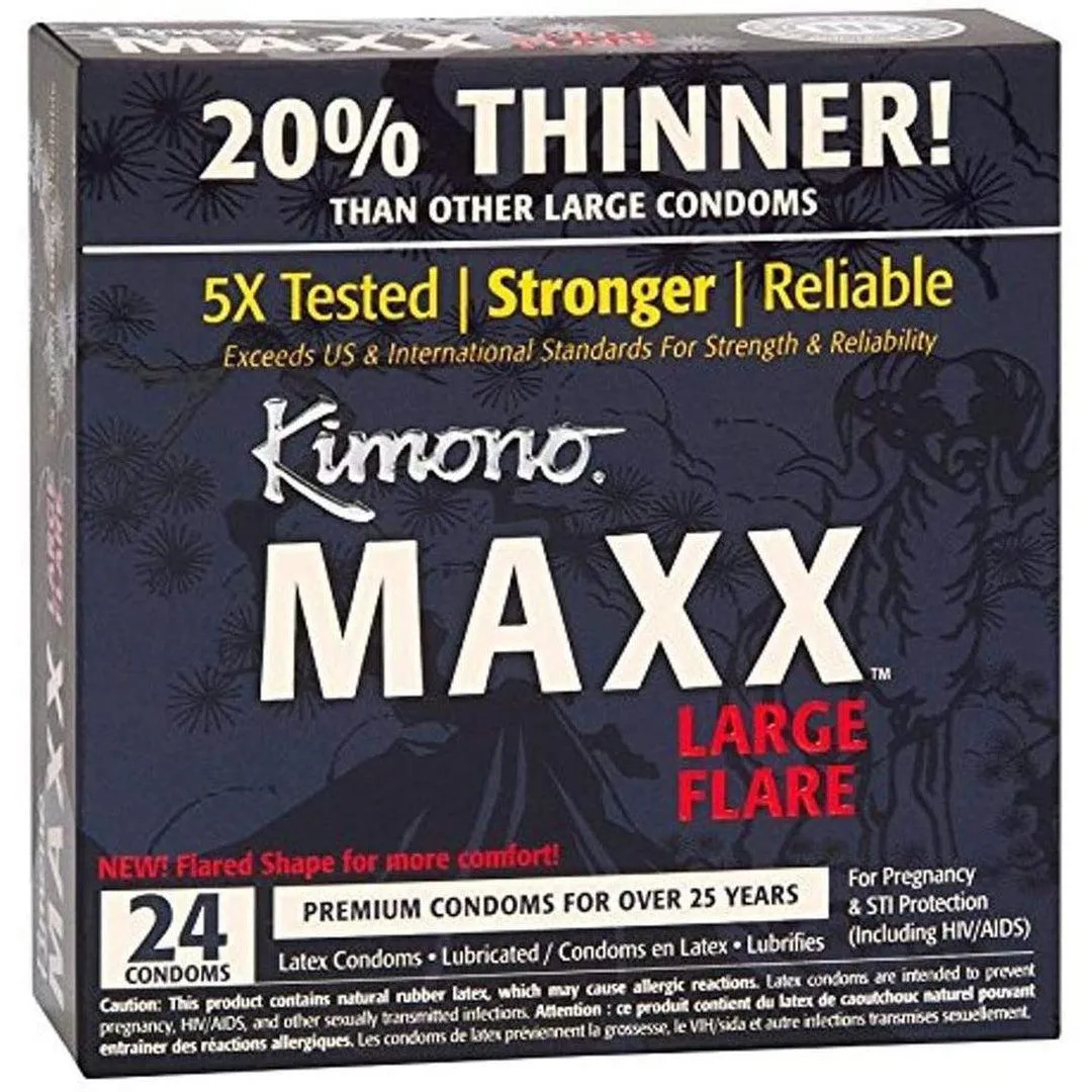 Kimono Maxx Flared Large Size Condoms