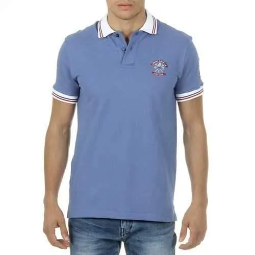 Light Blue L Ufford & Suffolk Polo Club Mens Polo Short Sleeves Light Blue DAGO