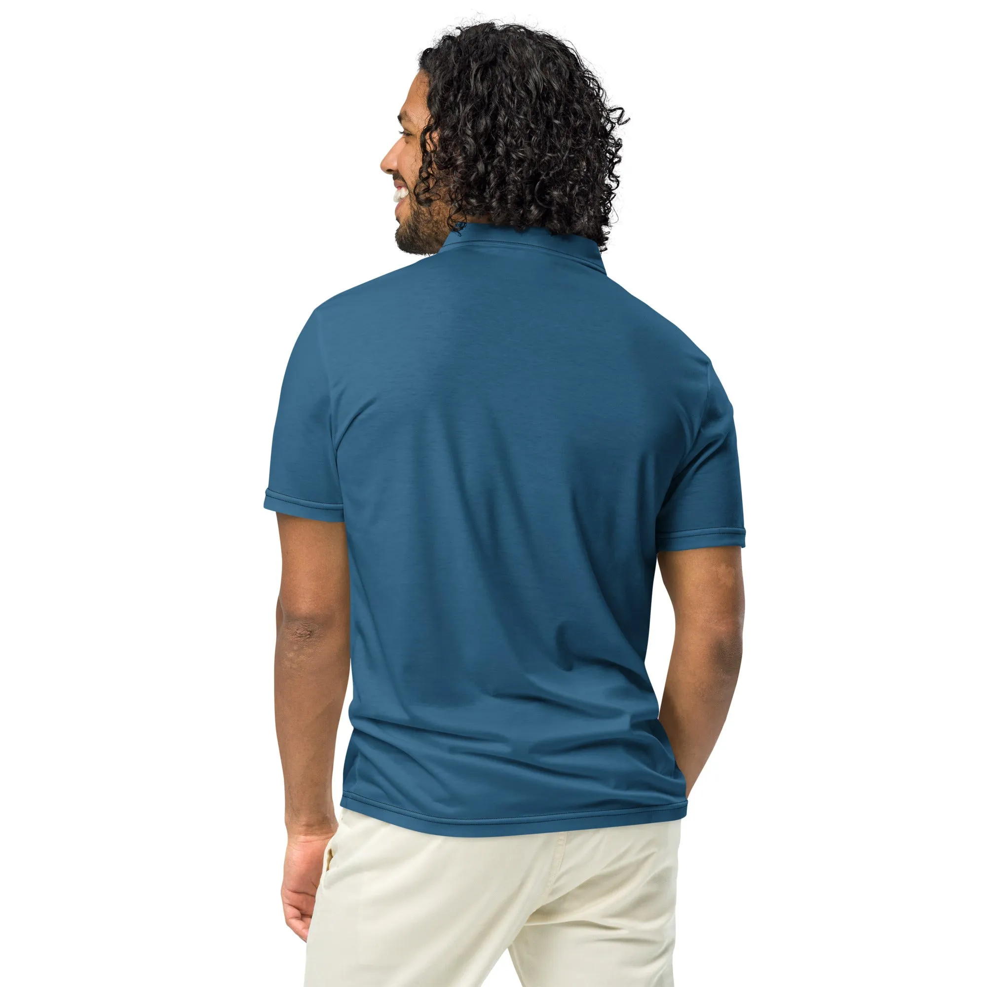 Men’s Slim Fit Polo in Dark Teal, lioness-love