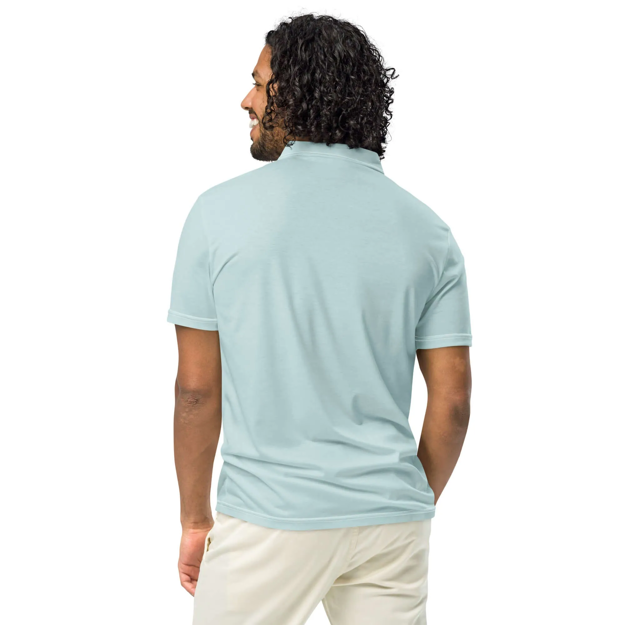 Men’s Slim Fit Polo in Light Green, lioness-love