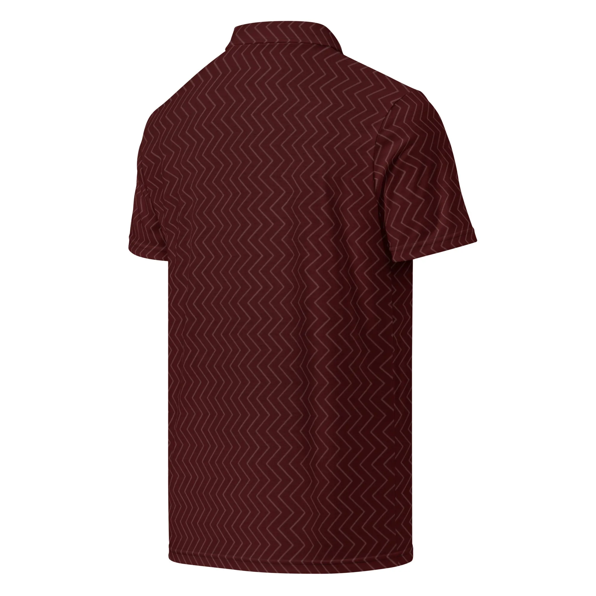 Men’s Slim Fit Polo Shirt Burgundy design, lioness-love