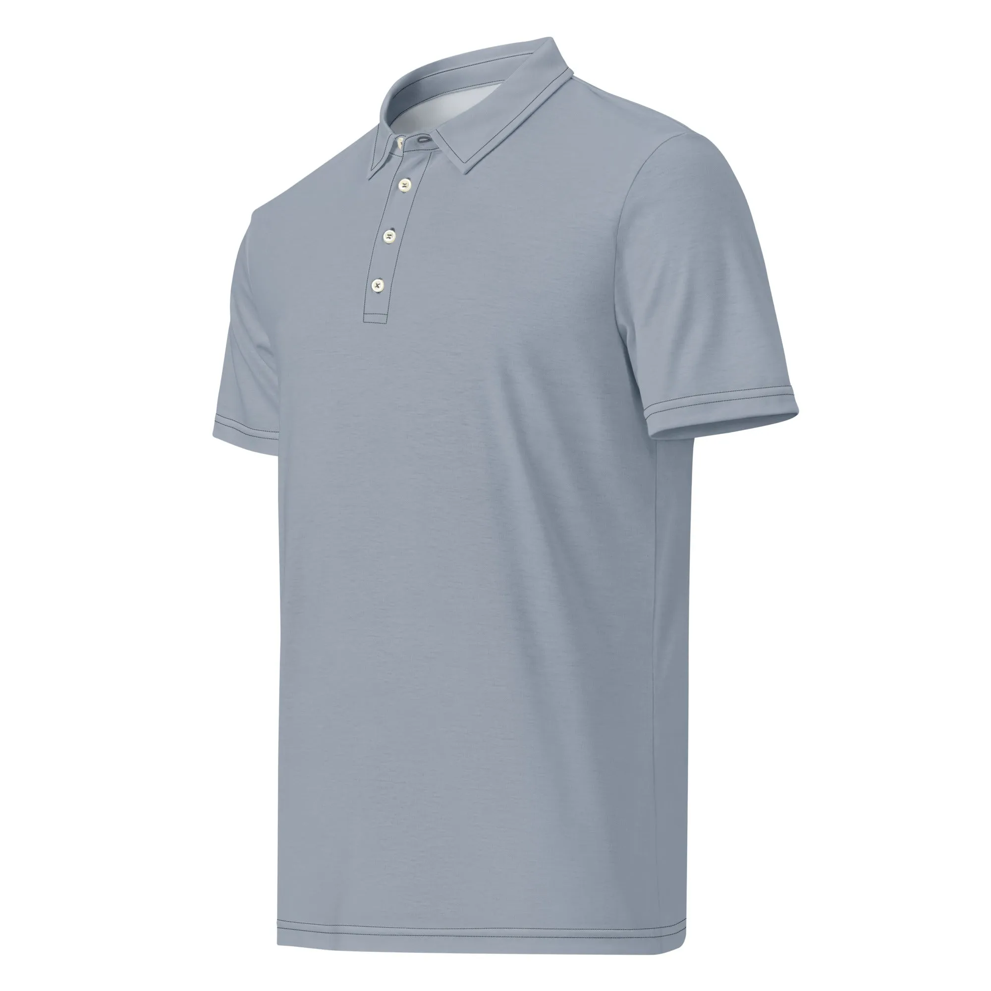 Men’s Slim Fit Polo Shirt in Grey, lioness-love