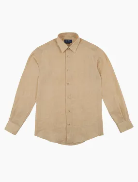 Pale Yellow Linen Shirt