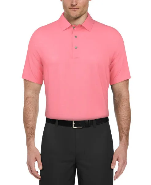 PGA Tour Mens Airflux Mesh Golf Short Sleeve Polo Shirt