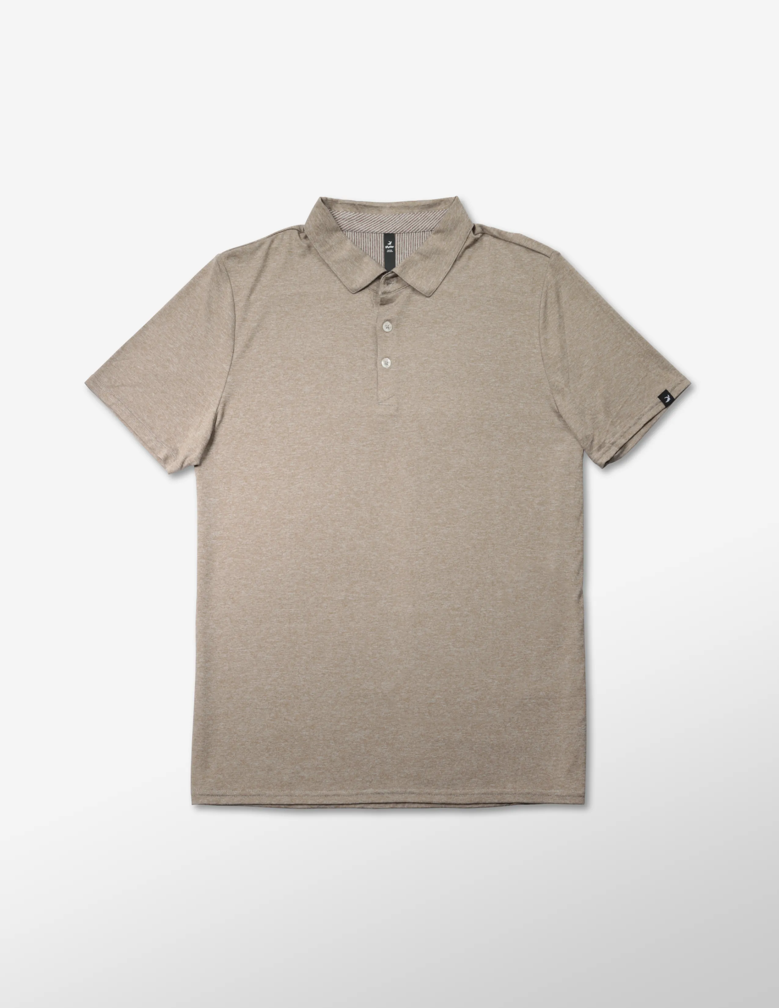 Pin Seeker Polo: Mocha Heather