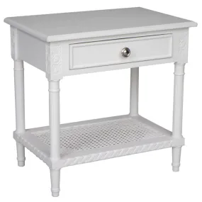 Polo Side Table/Bedside White