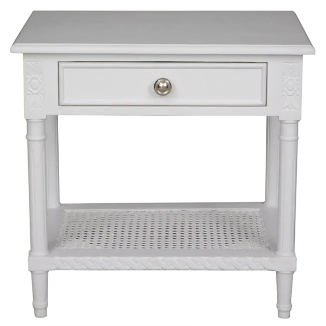 Polo Side Table/Bedside White