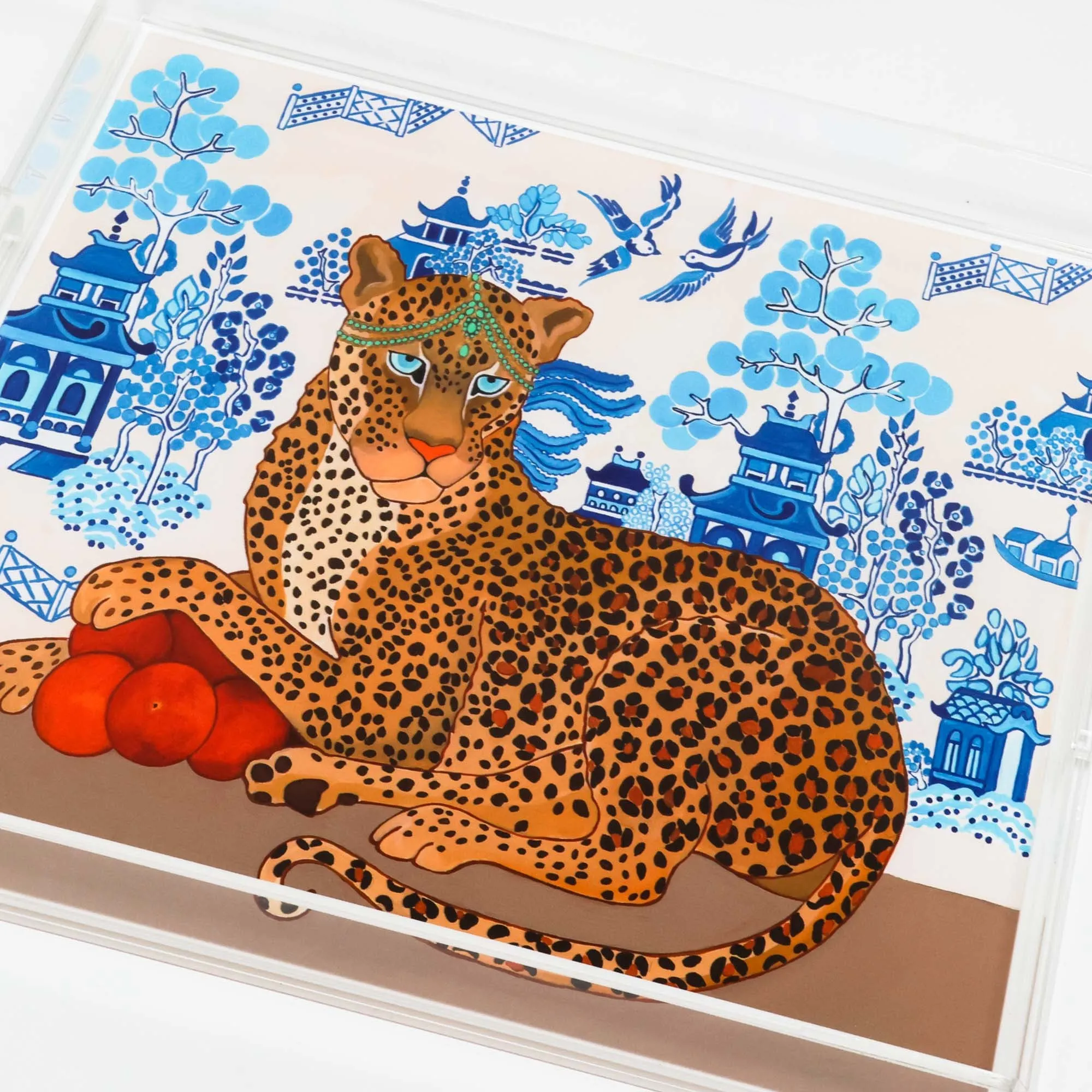 Queen Leopard Tray