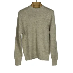 "Dogfish" natural donegal linen crewneck sweater