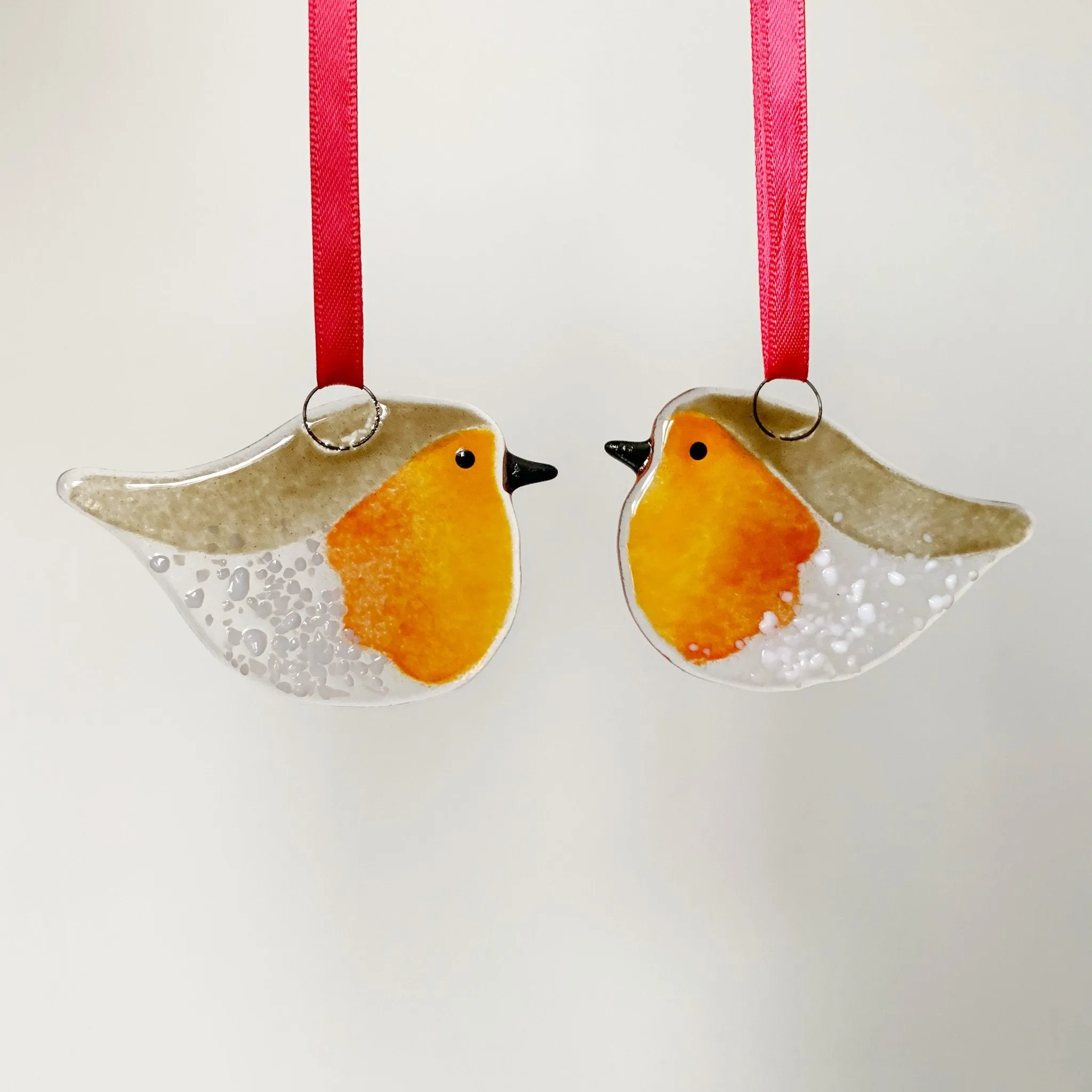 Robin Glass Decoration