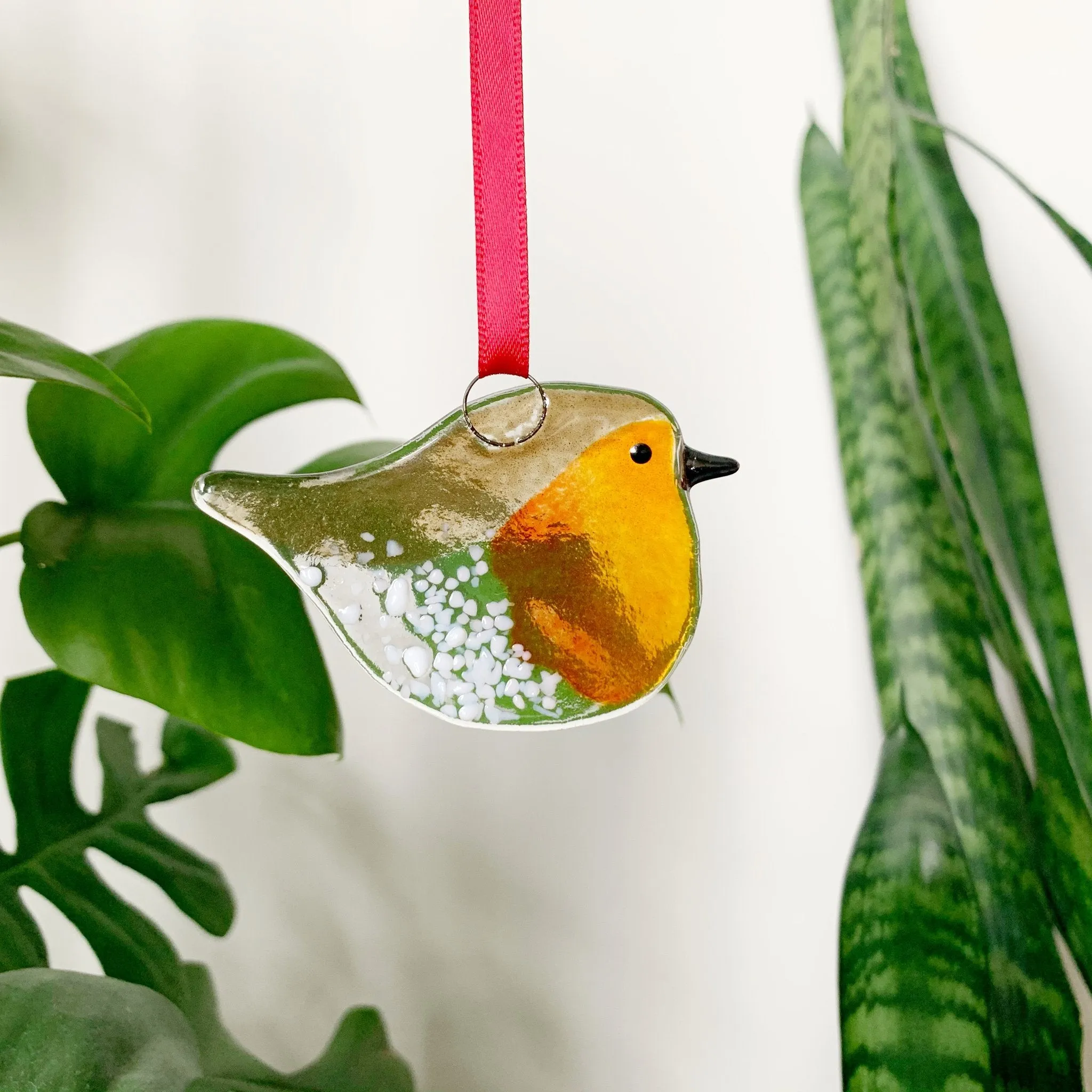 Robin Glass Decoration