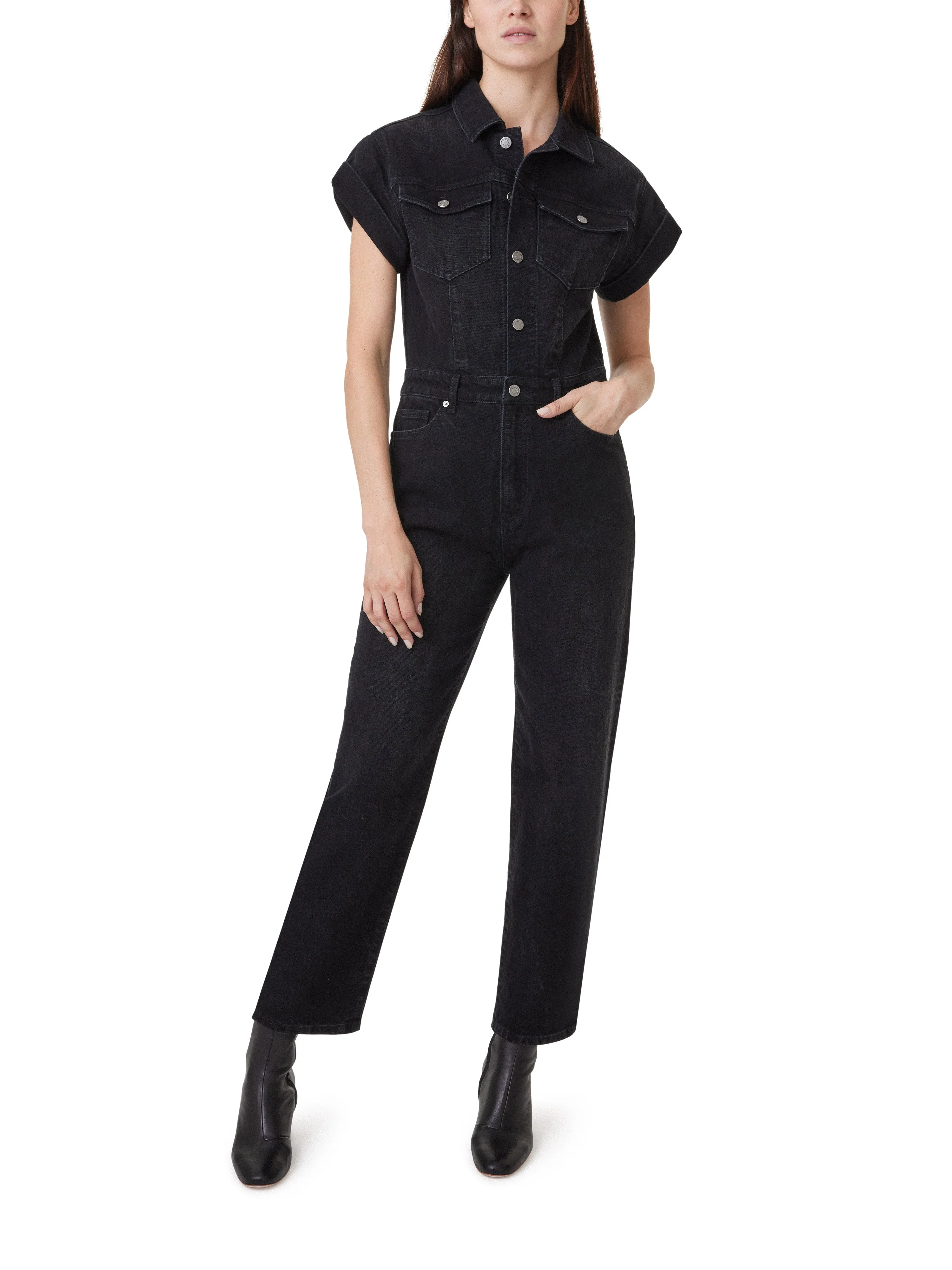 Rolled Sleeve Jumpsuit