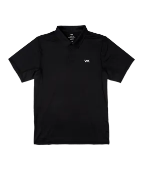 RVCA Mens Sport Vent Short Sleeve Polo Shirt