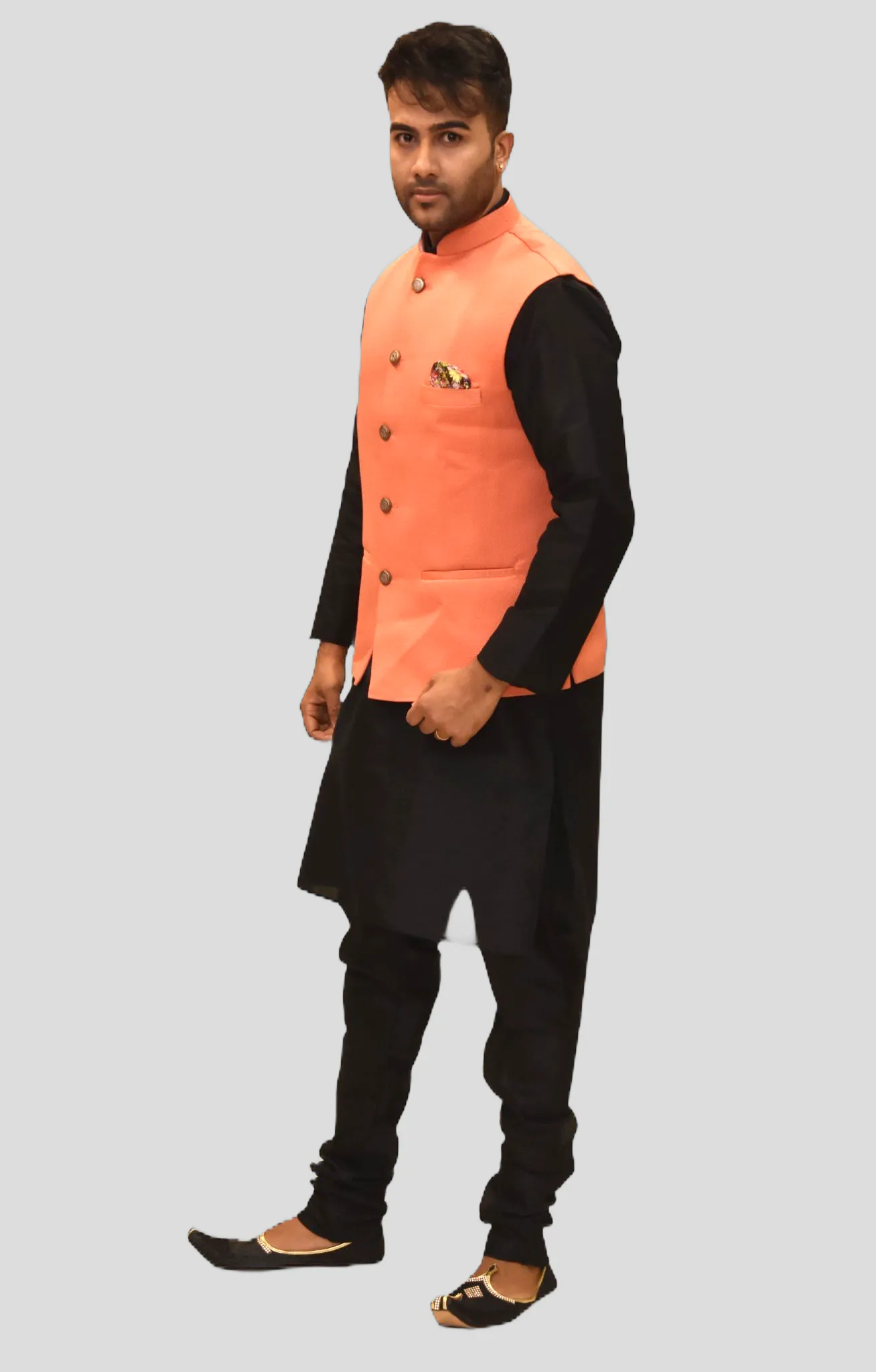 Silk Salamander Orange Modi Vest