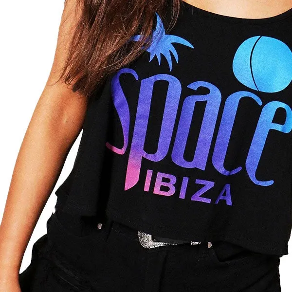 Space Ibiza Logo Women's Cami Crop Top