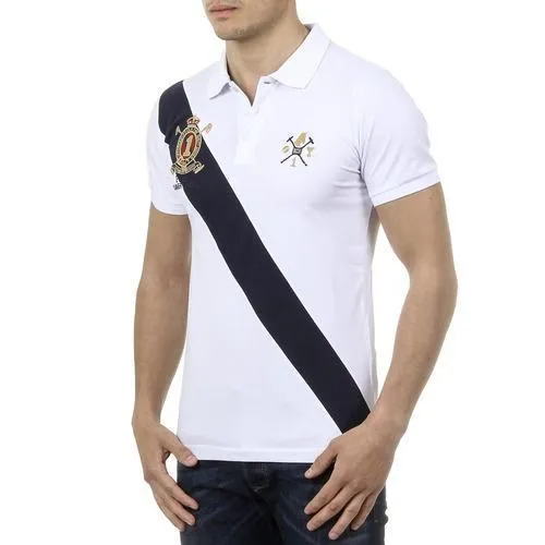 White L Ufford & Suffolk Polo Club Mens Polo Short Sleeves US004 WHITE