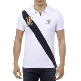 White L Ufford & Suffolk Polo Club Mens Polo Short Sleeves US004 WHITE