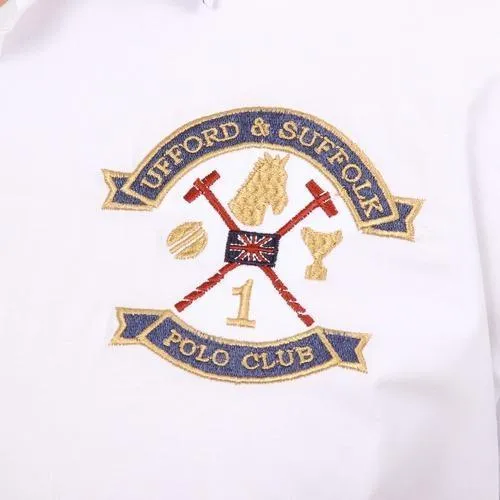 White M Ufford & Suffolk Polo Club Mens Shirt Long Sleeves US010 WHITE