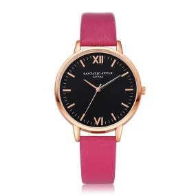 Women Quartz Analog Round Wrist Watch